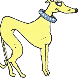 Cartoon greyhound