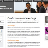 EEF Venues – website and news copy