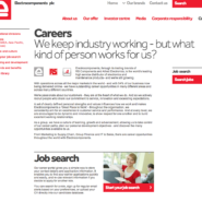 Electrocomponents careers website